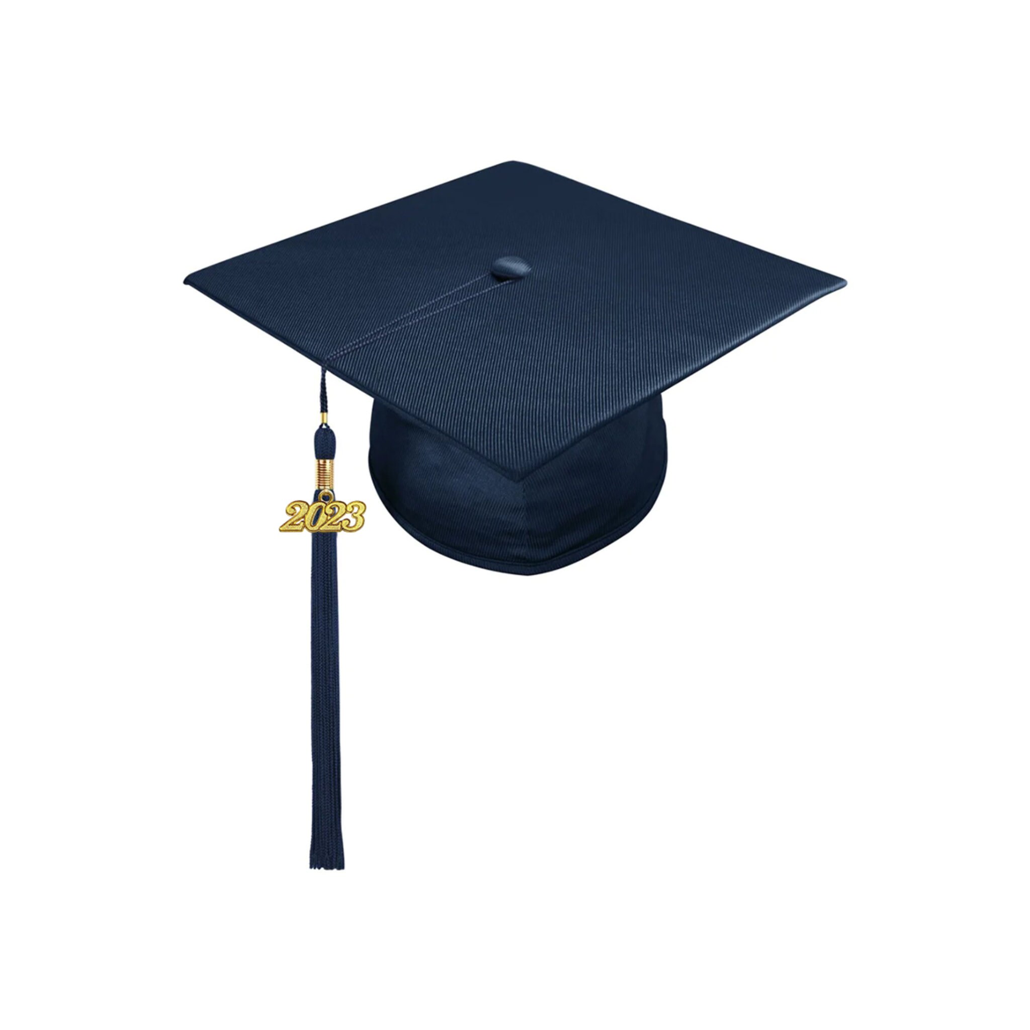 Shiny Navy Blue Graduation Cap and Tassel All Tassel Colors Available