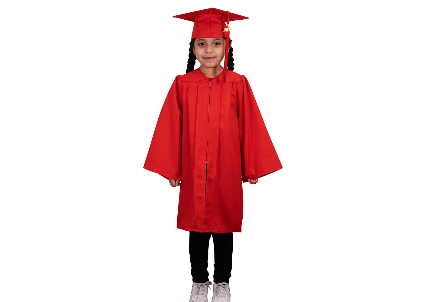 Imported Black Kids Graduation Gown And Cap, Size: Universal