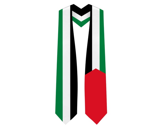 Palestine Graduation Stole Palestine Flag Sash Etsy