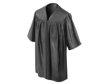 Robe de graduation d’enfant noir brillant