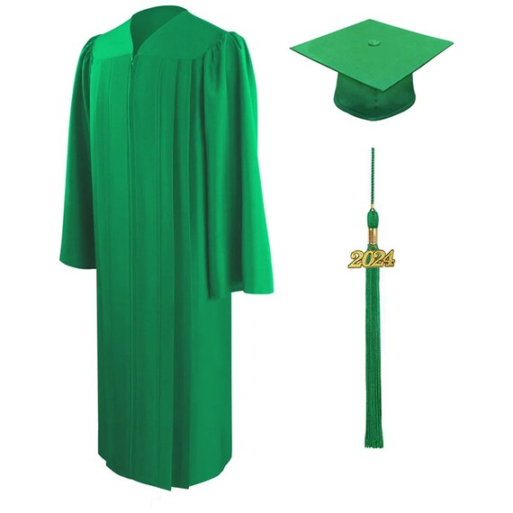 Graduation Cap Gown 2023&2024 Year for Adults College High School Graduates  Unisex - Walmart.com