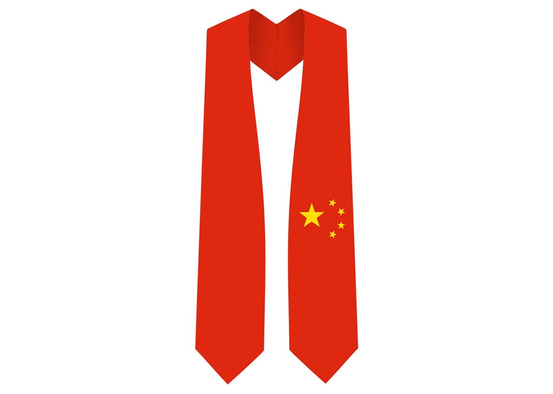 China Graduation Stole Chinese Flag Sash - Etsy