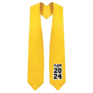 CLASS OF 2024 Graduation Stole - All colors Available