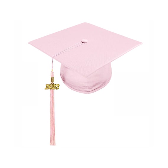 Graduation World Shiny Pink College and University Graduation Cap, Gown & Tassel