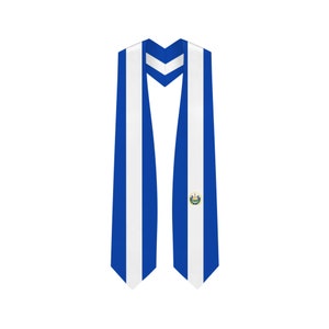 El Salvador Graduation Stole - El Salvador Flag Sash