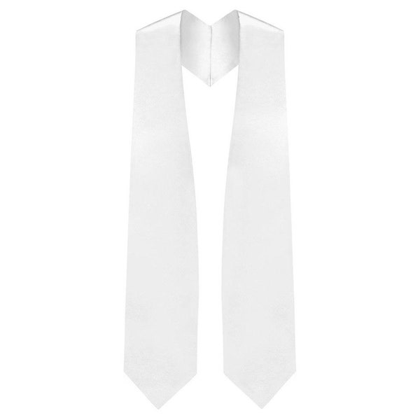 White Graduation Stole