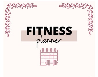 Fitness Planner Pack Printable | Workout, Weight Loss, Health, Nutrition, Meal Planner | Instant Download | PDF