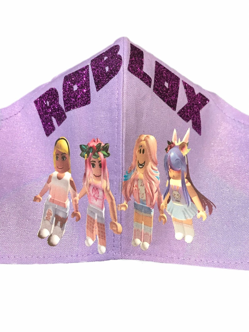 Roblox Girl Face Mask Roblox Girl Gamer Girl Face Mask Etsy