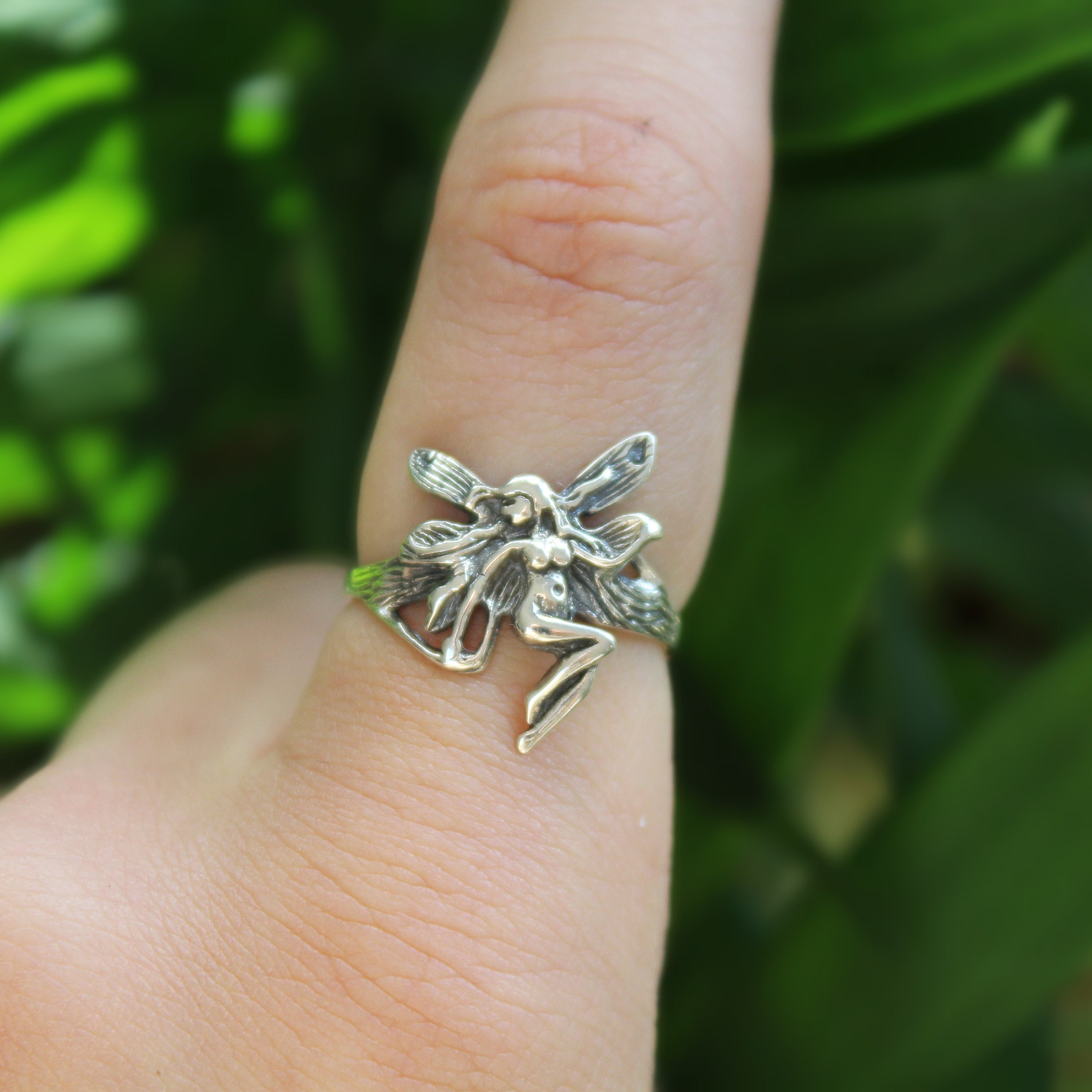 Sterling silver fairy best sale ring