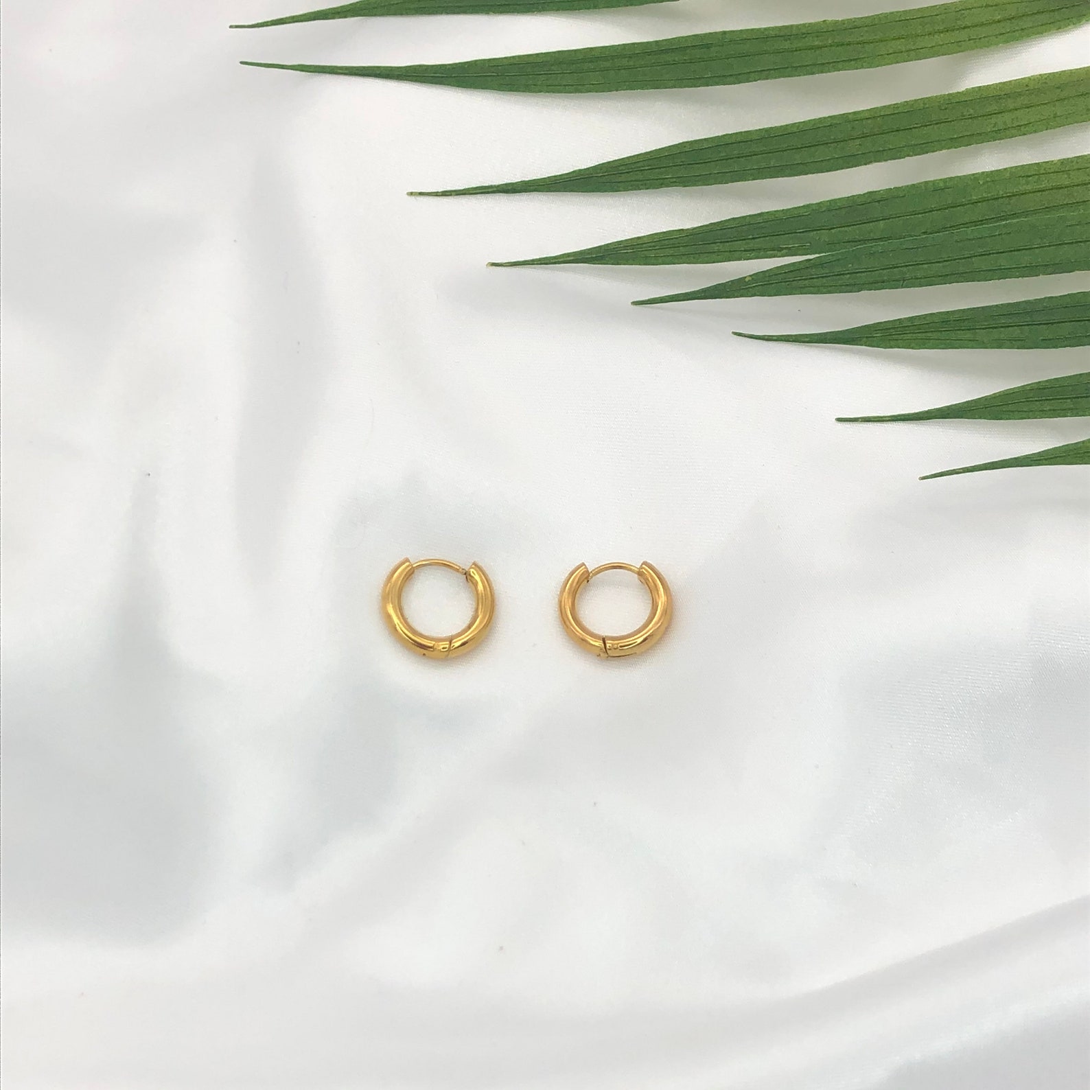 Stainless Steel Gold Hoop Earrings 1.5cm 2cm 3cm Hoop Etsy UK