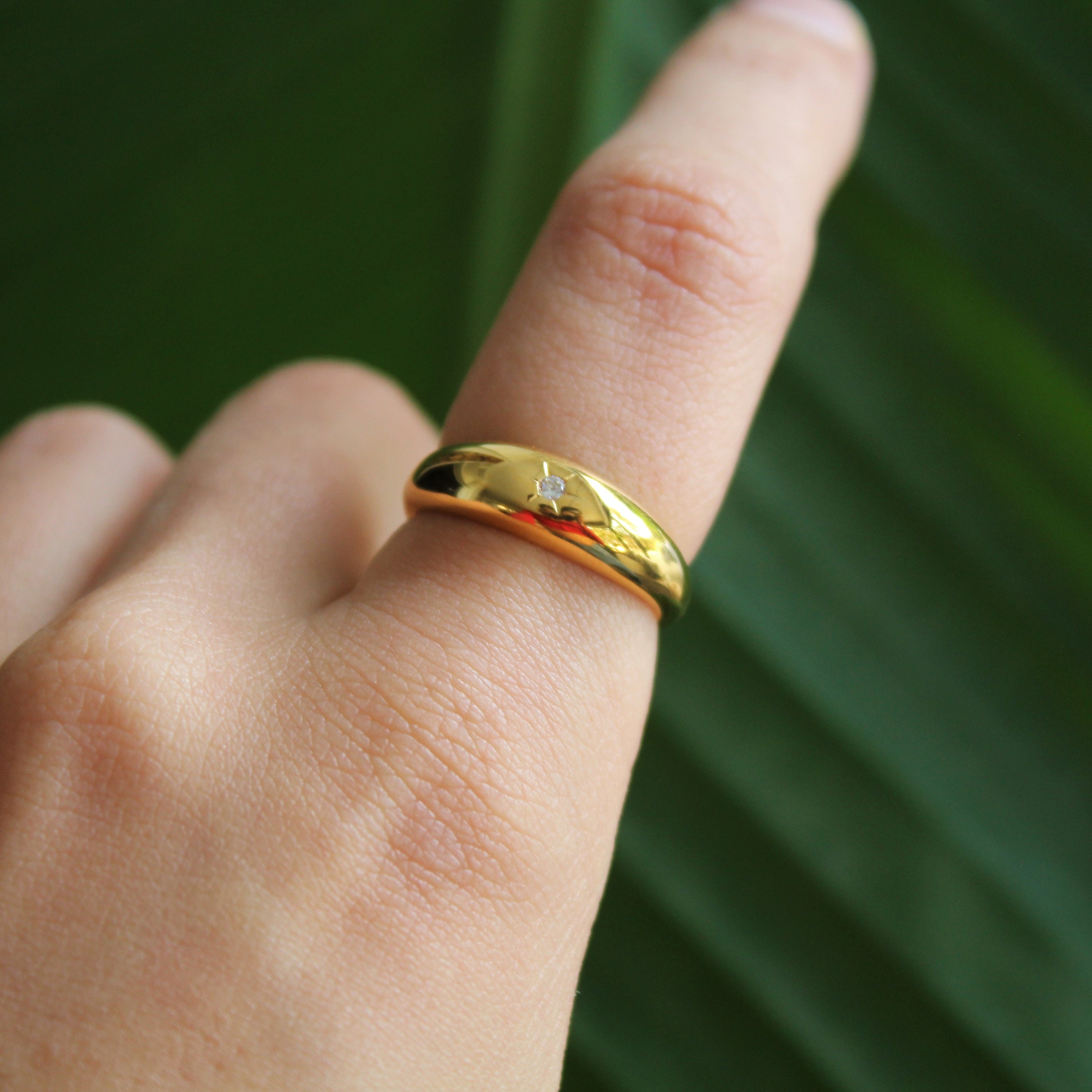 Triple Moon Ring Gold Vermeil / 5 - 14K Yellow Gold Vermeil - Celestial Fine Jewelry - AWE Inspired
