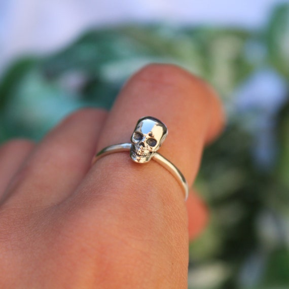 Amazon.com: STORE247 Gothic Mexican Flower Sugar Skull Rings Women  Stainless Steel Punk Flowers Ring Jewelry (7): Clothing, Shoes & Jewelry