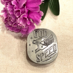 Angel Star Clip Visor God Speed, Pewter