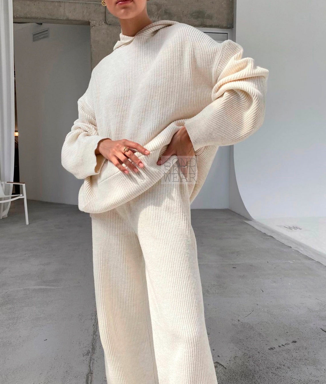 knitted loungewear women