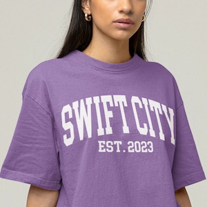 Swift City Est. 2023 The Eras Tour Glendale, AZ Touristy Inspired Comfort Colors Unisex Garment-Dyed T-shirt Comfy, Casual, Cute, Style image 1