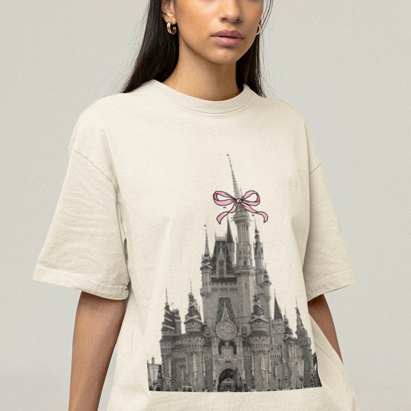 COMFORT COLORS Me If You Even Care Disney World Inspired Cute Bow Trend Unisex Garment-Dyed T-shirt | Disney Parks Style, Disney Adult