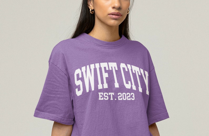 Swift City Est. 2023 The Eras Tour Glendale, AZ Touristy Inspired Comfort Colors Unisex Garment-Dyed T-shirt Comfy, Casual, Cute, Style image 1