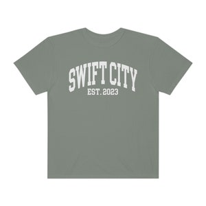 Swift City Est. 2023 The Eras Tour Glendale, AZ Touristy Inspired Comfort Colors Unisex Garment-Dyed T-shirt Comfy, Casual, Cute, Style Grey