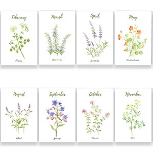 Floral Printable Monthly Planner Covers A5 and Half Letter Format ...