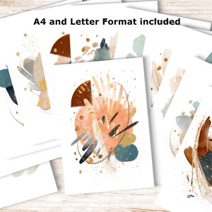 A4 aquarel agenda voorbladen. 12 afdrukbare plannerverdelers. Tijdschriftverdelers A4- en Letter-formaat. Afdrukbare plannerdashboards
