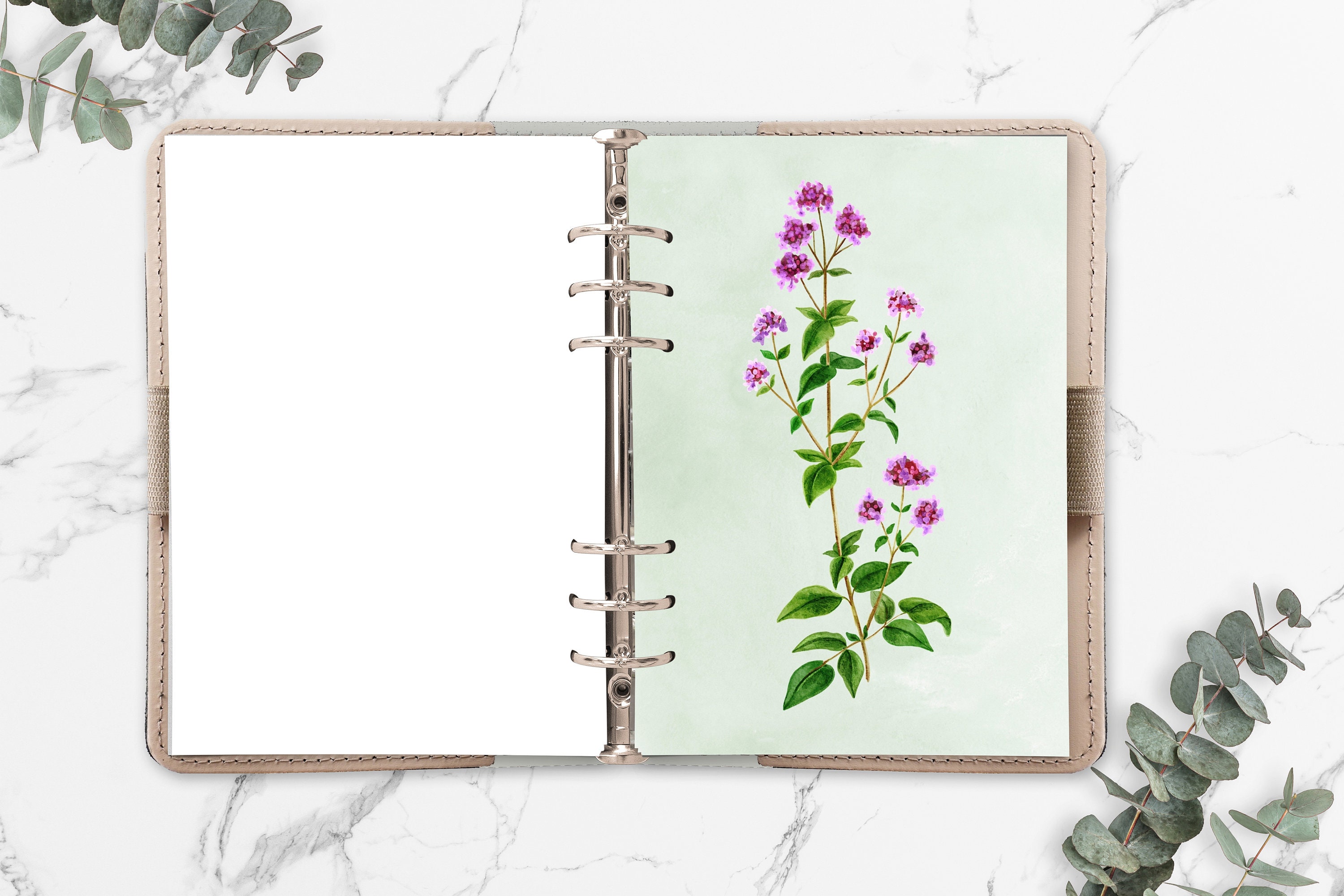 5 Floral Printable Planner Covers Happy Planner Classic and Etsy 日本