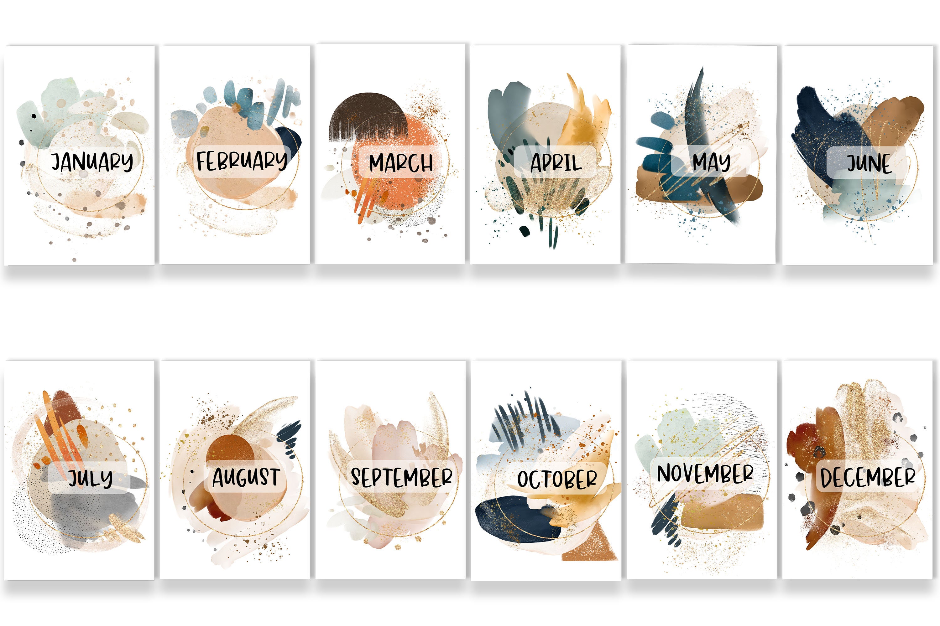 A5 Planner Insert. Printable Monthly Planner Covers A5 and Half Letter ...