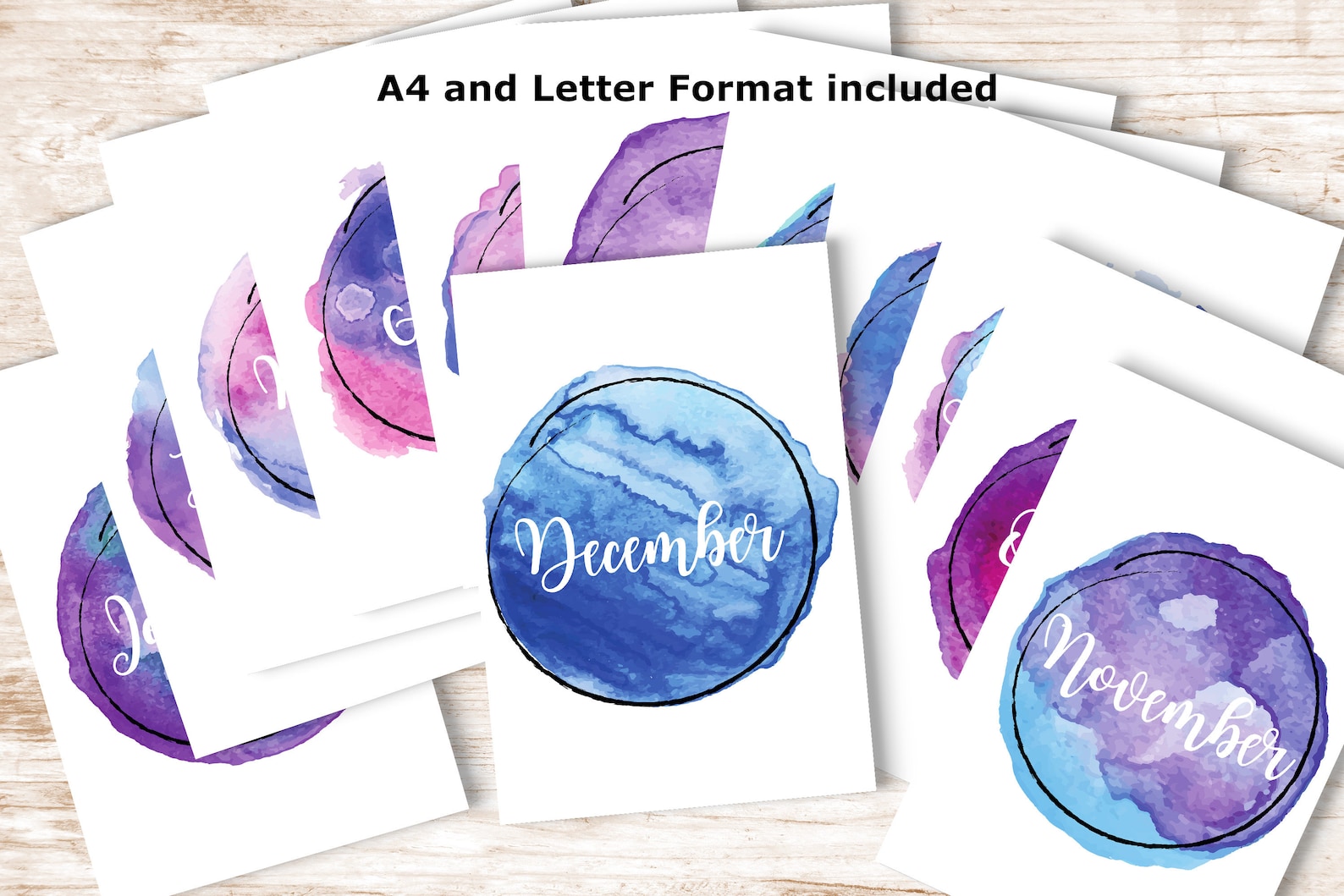 Printable Monthly Planner Covers. Agenda Monthly Cover Pages. Etsy