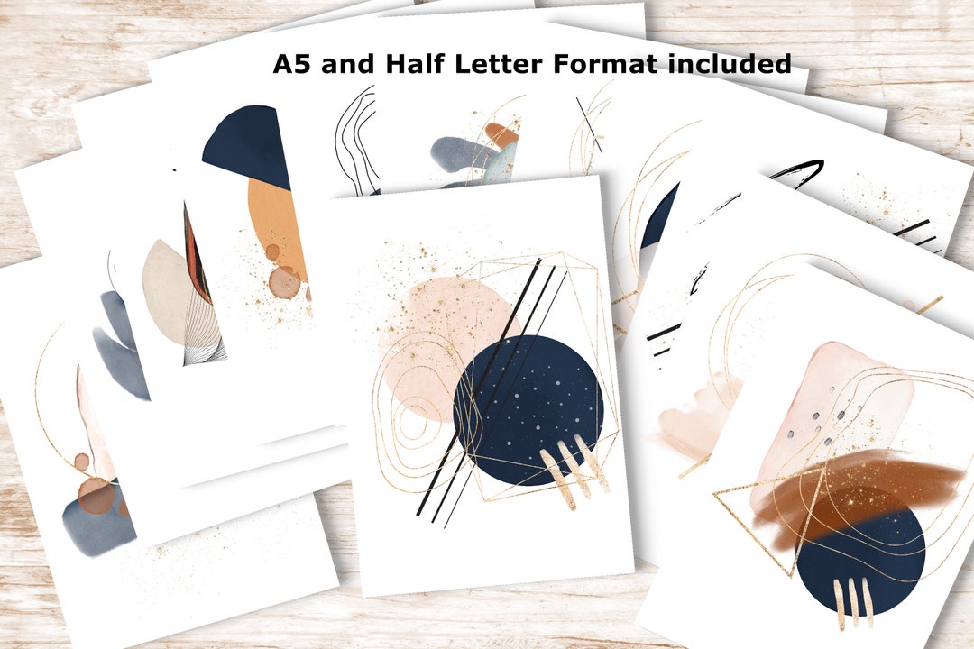 A5 Planner Dividers. Printable Planner Covers A5 and Half Letter Format ...
