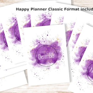 Purple Planner Cover Free Printable