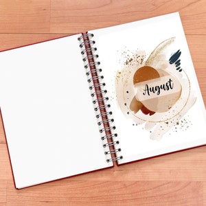 Printable Monthly Planner Covers A5 and Half Letter Format. Neutral ...