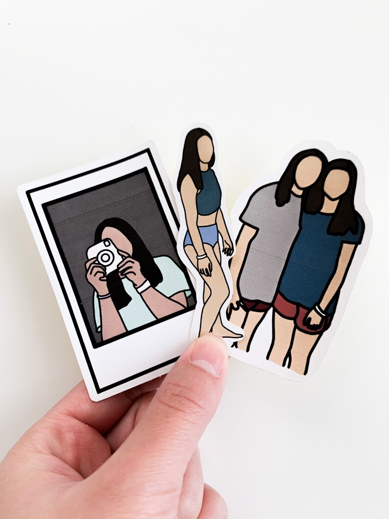 Custom photo stickers etsy
