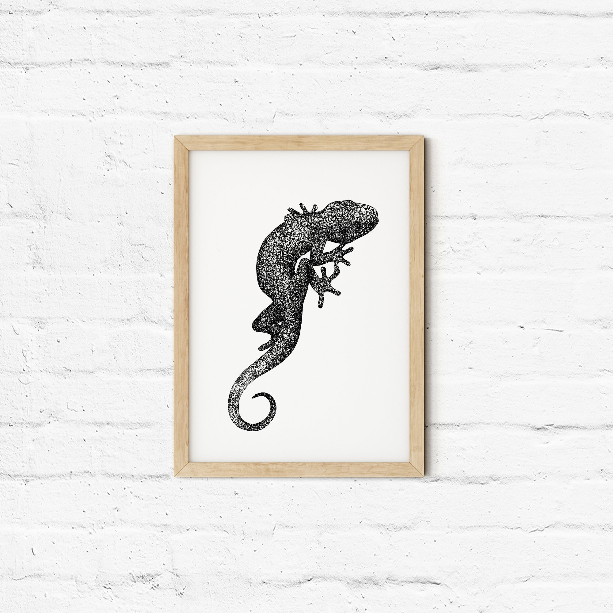 One Piece Lizard Poster Modern Decor Simple Artwork Instant Etsy