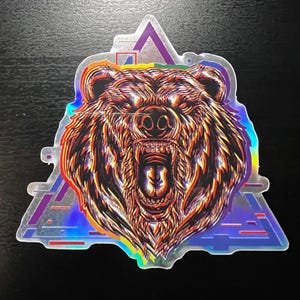 Pegatina con fallo de oso