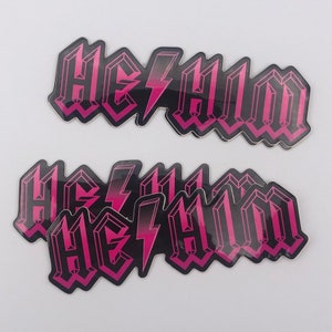 Hij//hem Sticker
