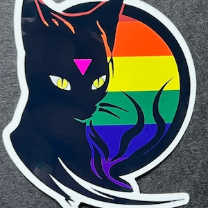 Queerer Katzenaufkleber