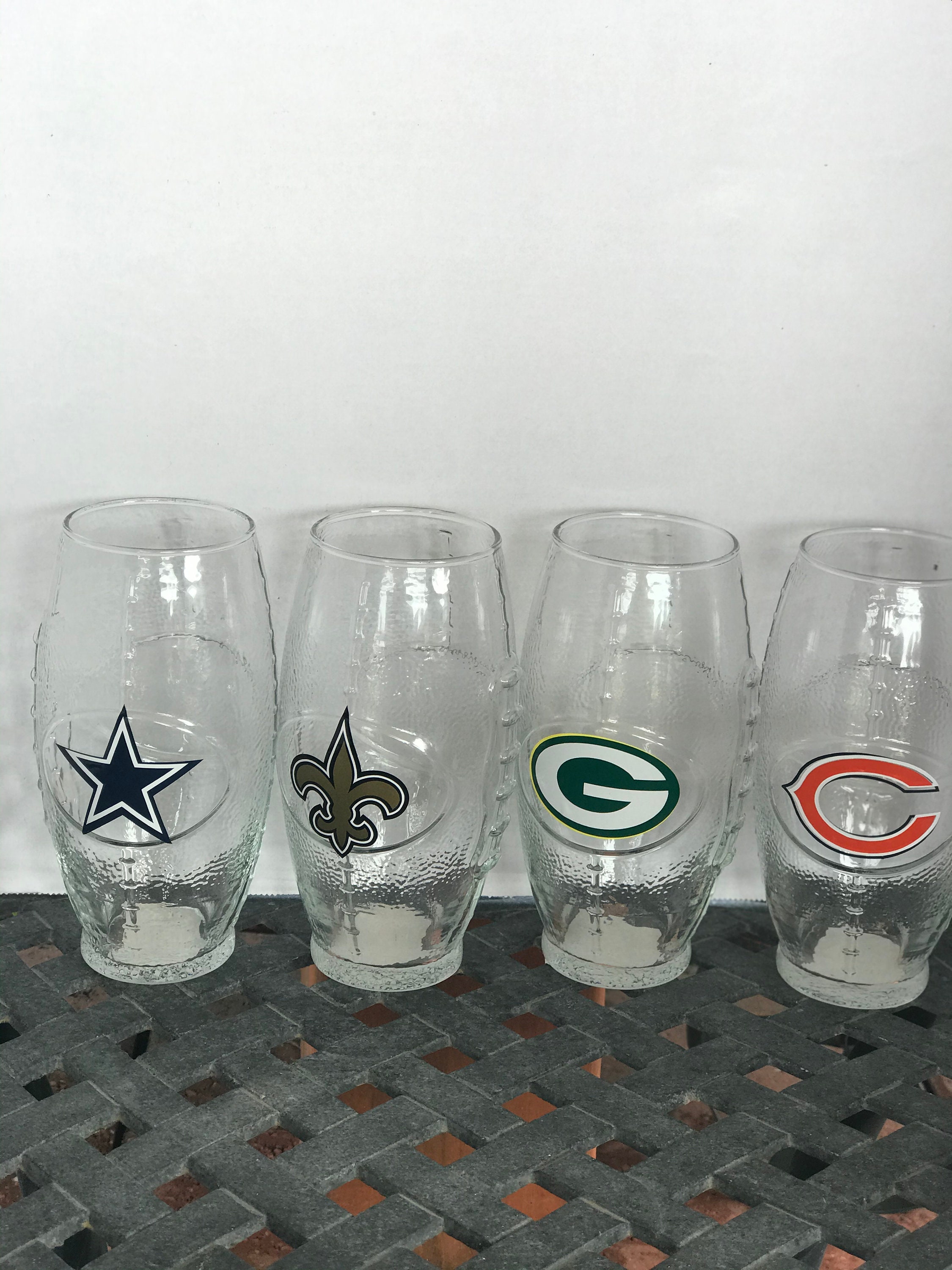 Football NFL Glasses Etsy