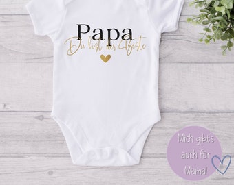 Toller Baby Body als Geschenk zum Muttertag oder Vatertag | Geschenkidee Muttertag und Vatertag | Muttertagsgeschenk Vatertagsgeschenk