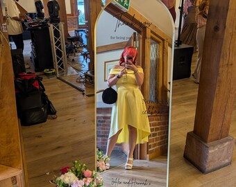 Vinilo decorativo para bodas, espejo personalizado, letrero de bienvenida