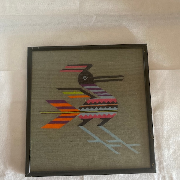 Nazca Lines, Peru S.A. 2003 FRAMED Textiles