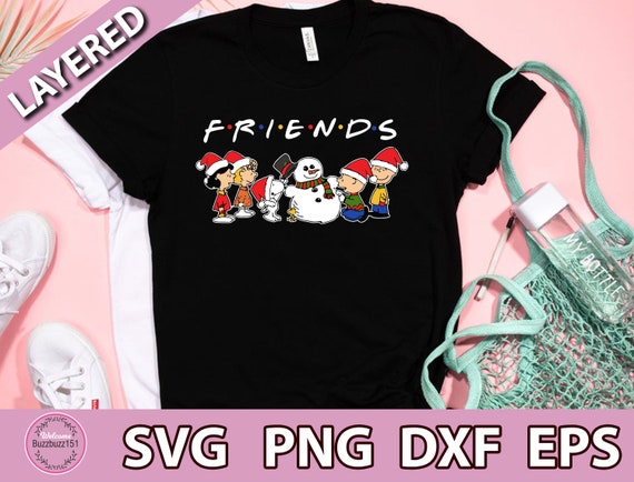 Download Eps Dxf Friend Christmas Holiday SVG Snoopy Friends SVG ...