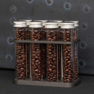 Espresso Bean Cellar Stand with Stainless Steel