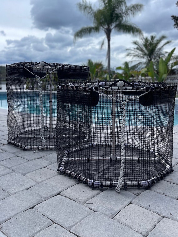 Floating Live Bait Pen/bait Basket Collapsible : 28 Wide 26 Tall 