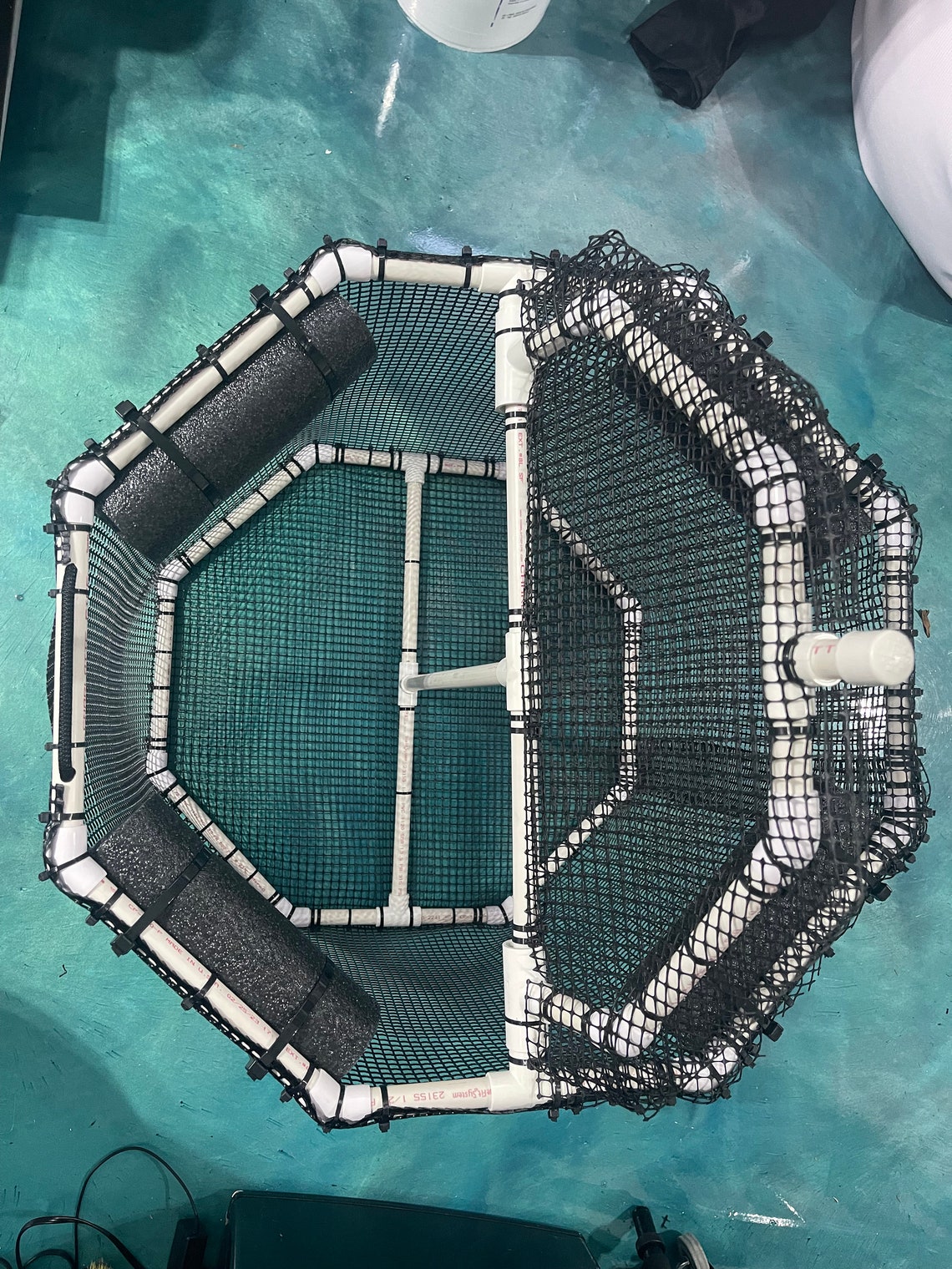 Floating Live Bait Pen/bait Basket Collapsible 28 Wide 26 Tall Etsy