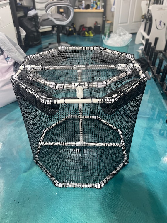 Floating Live Bait Pen/bait Basket Collapsible : 28 Wide 26 Tall 