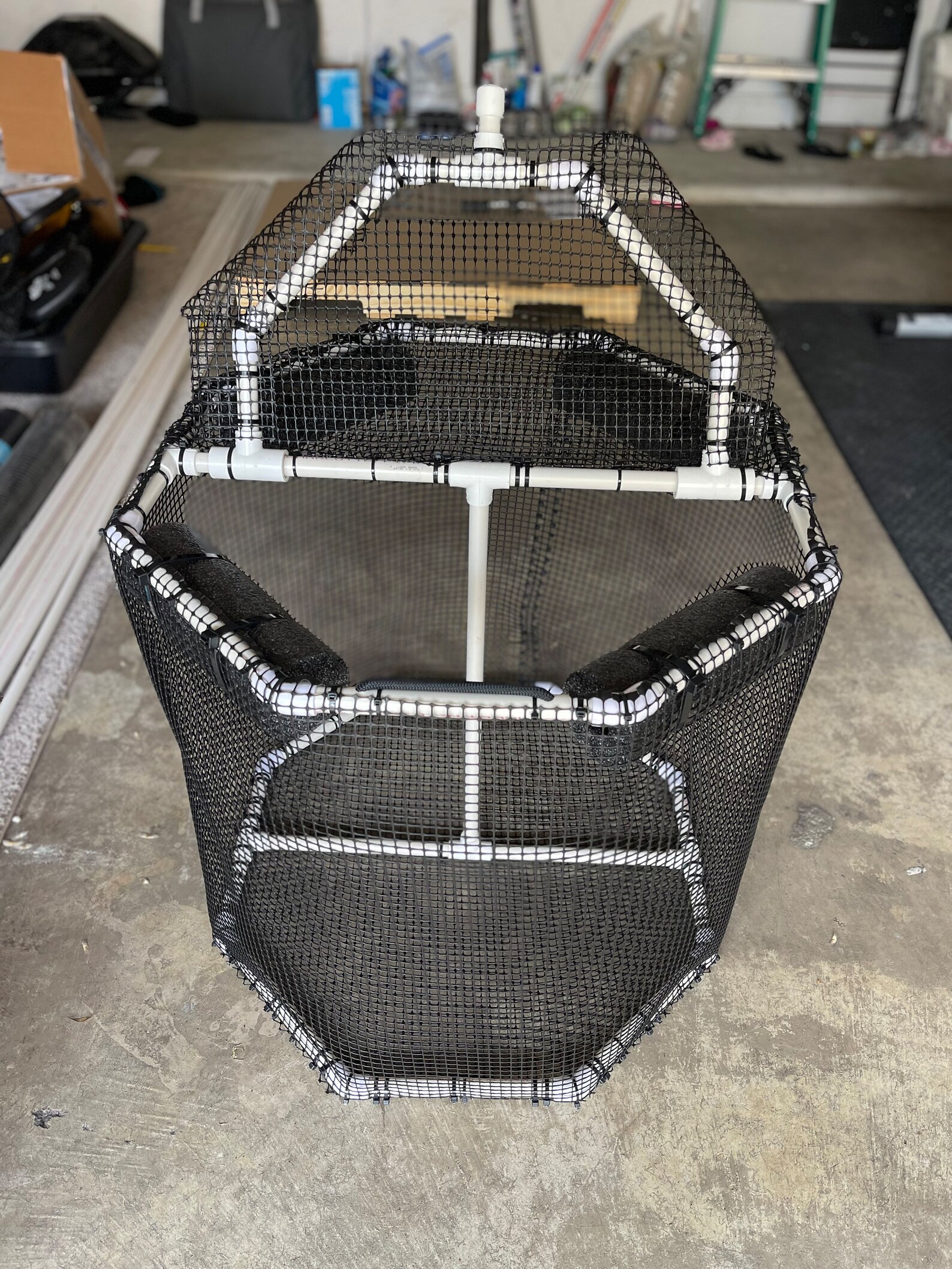 Floating Live Bait Pen/bait Basket Collapsible 28 Wide 26 Tall Etsy