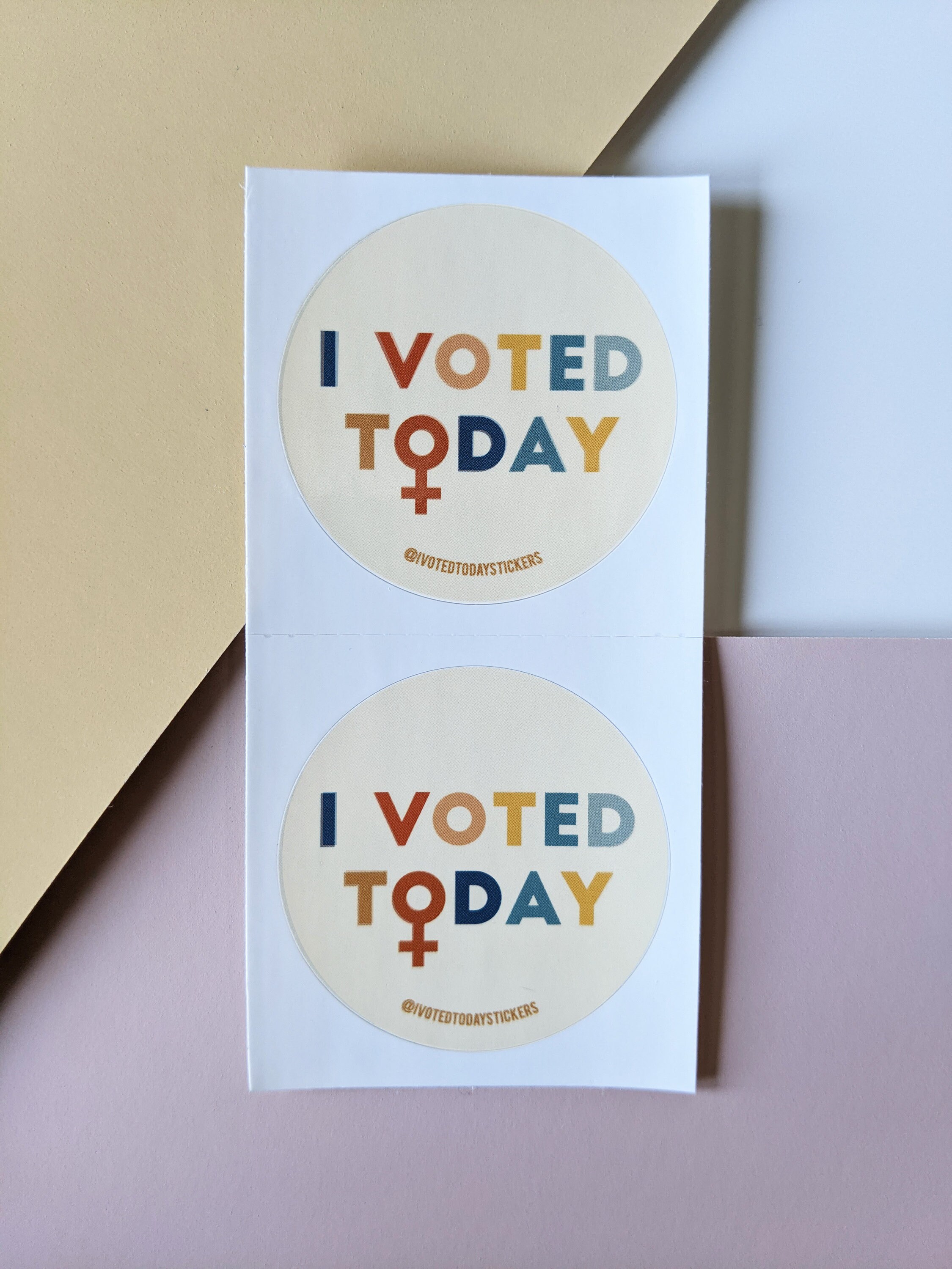 Who Runs The World I Voted Today Sticker | Etsy
