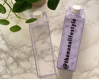 Customized trendy milk carton water bottle