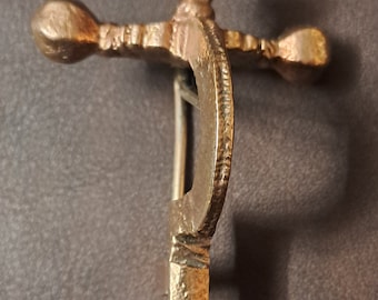 Roman Crossbow Fibula Historical Brooch Replica  Bronze Cloak pin Reenactment clothing