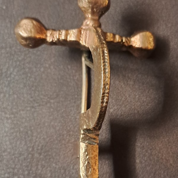 Roman Crossbow Fibula Historical Brooch Replica  Bronze Cloak pin Reenactment clothing