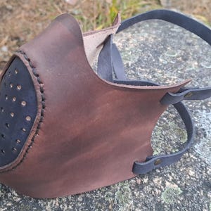 Leather Sci-Fi Futuristic Post Apocalyptic Biker Mask